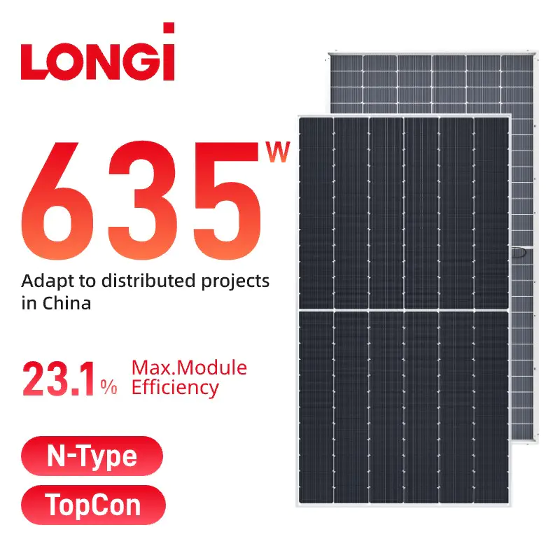 LONGi Hi-MO7 Bifacial 615-645w LR5-78HGD