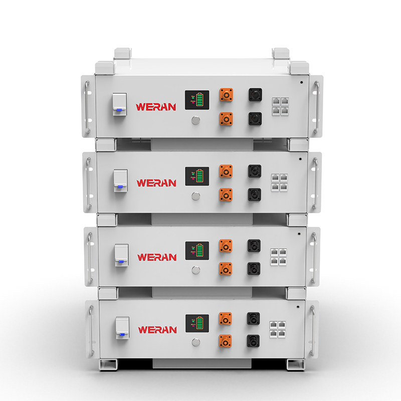 WERAN WRL-48100RW 51.2V 100Ah LiFePO4 Rack Battery (5.12kWh) – 8000 Cycles, CAN/RS485, Stackable Home ESS