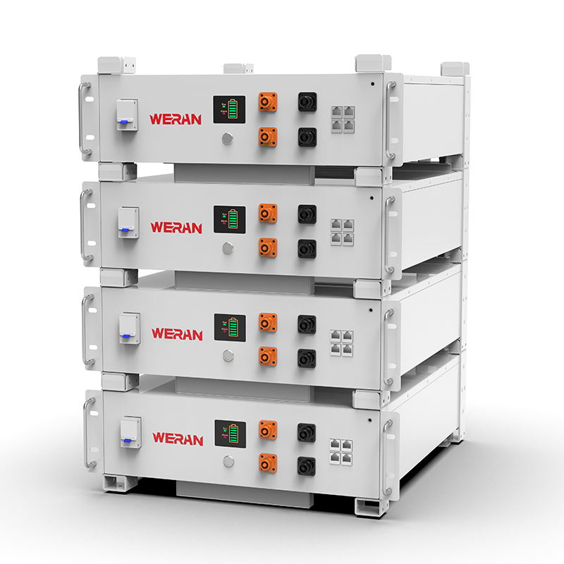 WERAN WRL-48100RW 51.2V 100Ah LiFePO4 Rack Battery (5.12kWh) – 8000 Cycles, CAN/RS485, Stackable Home ESS