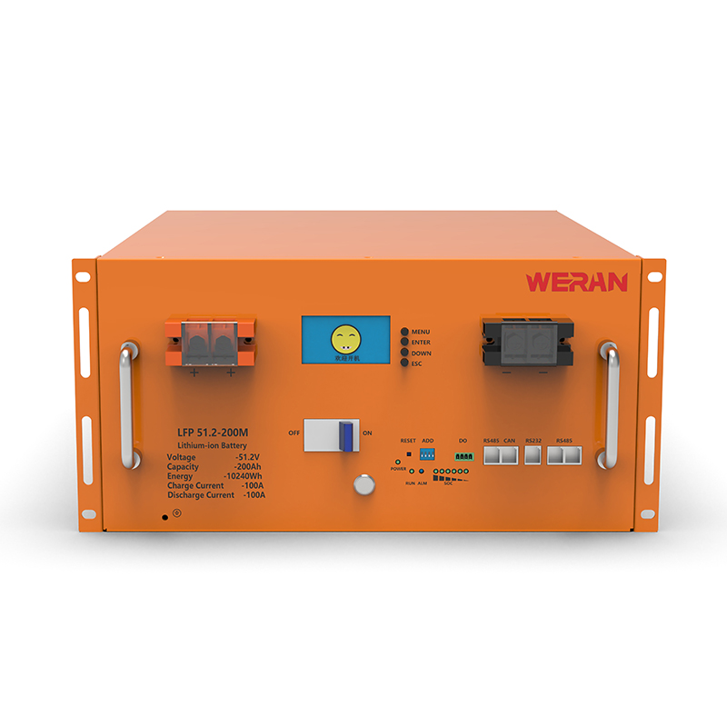 WERAN WRL-48200RO 51.2V 200Ah LiFePO4 Rack Battery (10.24kWh) – 8000 Cycles, High Current, Modular Solar Storage