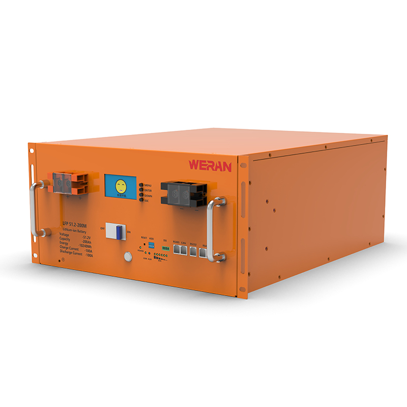 WERAN WRL-48200RO 51.2V 200Ah LiFePO4 Rack Battery (10.24kWh) – 8000 Cycles, High Current, Modular Solar Storage