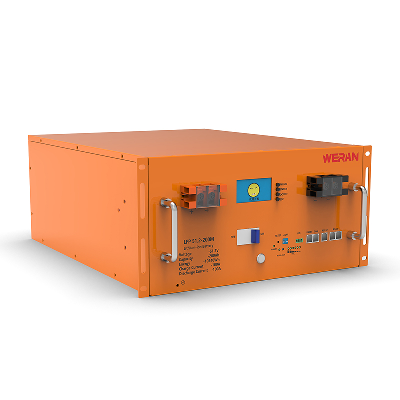 WERAN WRL-48200RO 51.2V 200Ah LiFePO4 Rack Battery (10.24kWh) – 8000 Cycles, High Current, Modular Solar Storage