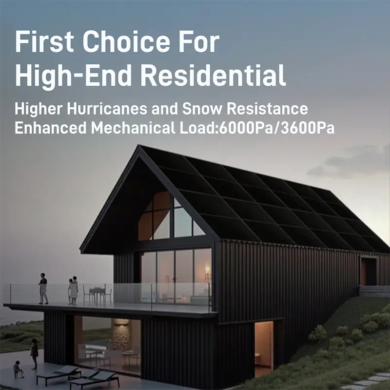 WERAN EcoLife 480-490W Dual Glass BC Solar Panel LR7-54HJD High-End Residential PV Module