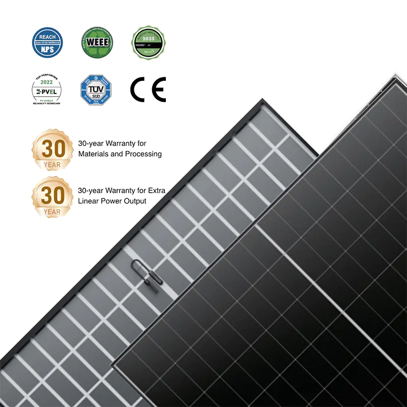 WERAN EcoLife 480-490W Dual Glass BC Solar Panel LR7-54HJD High-End Residential PV Module