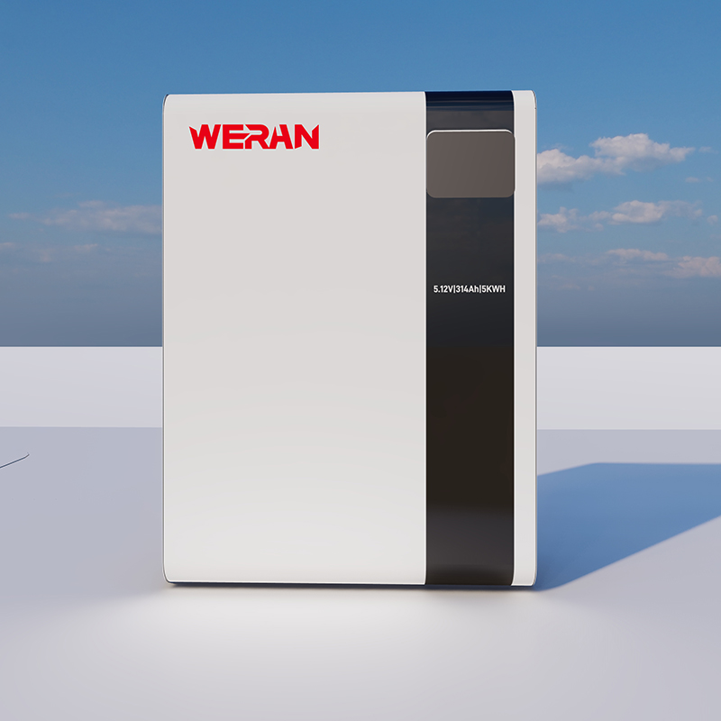 WERAN 51.2V 100Ah 5.12kWh Wall Mounted LiFePO4 Battery for Residential Solar Energy Storage