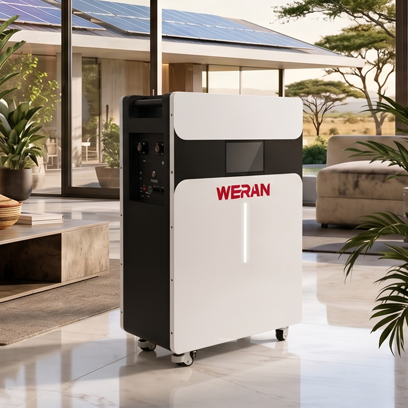 WERAN 51.2V 314Ah 16kWh Roller Type LiFePO4 Battery Pack for Home Energy Storage